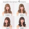 Aquadol wg332WBG Wig, Medium, Full Wig, Soft Curls, See-through Bangs,