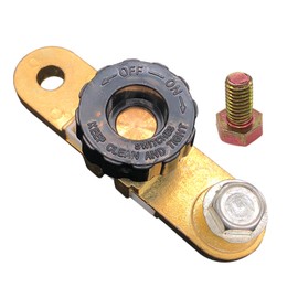 Ampper Side Post Battery Disconnect Switch 12V, Quick Disconnect Battery Cut Off Switch Battery Shut Off Kill Switch for Car (with Long Bolt, 1 Pack)