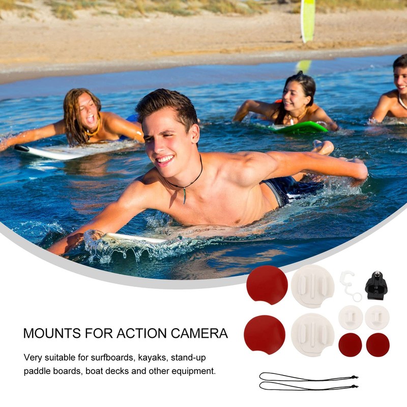 BESPORTBLE 1Set Surfing Surfboard Snowboard Mount Adapter Kit for Gopro
