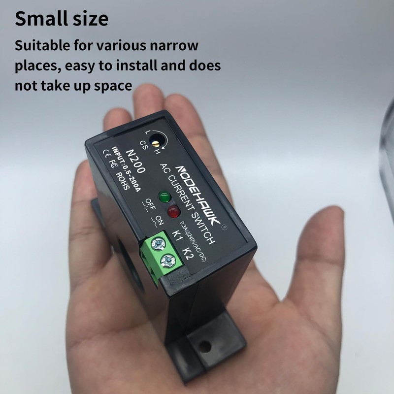 Current Sensing Relay AC Current Sensing Switch 0-200A Normally Closed