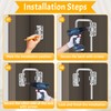 Sliding Door Loop Lock, Stainless Steel Home Security U Patio