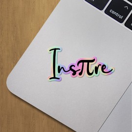 Holographic Decal Stickers of Math Inspire Pi Premium Waterproof Vinyl Decal Stickers for Laptop Phone Accessory Helmet Car Window Mug Tuber Cup Door Wall Decoration ANDVER3d4110bHO