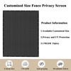 Cisvio 4' x 49' Dark Grey Privacy Fence Screen 90%