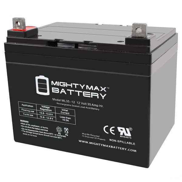 Mighty Max Battery 12V 35AH SLA Battery Replacement for Deka