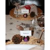 12 Christmas Snowflake Bauble Place Card Holders in place cards