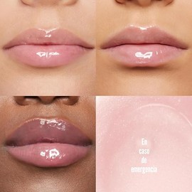 Maybelline Lifter Gloss, brillo labial hidratante con ácido hialurónico, Ice, rosa neutro, 0.18 onzas