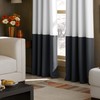 Curtainworks Kendall Color Block Grommet Curtain Panel, 108 inch, White