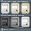 TIFULLHOME 16x24 LED Mirror for Bathroom, Backlit & Front Lights,