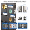 Veise Keyless Entry Door Lock with 2 Knobs, Electronic Backlit
