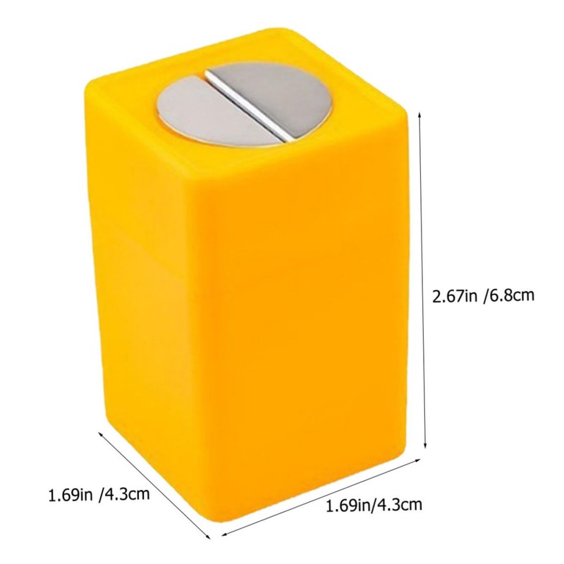 Gatuida 4pcs Safety Razor Blade Disposal Box Metal Container for