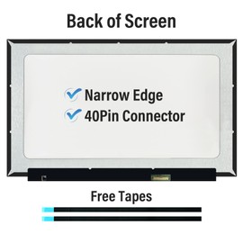 TFTcenter LCD Touch Screen Replacement for HP Notebook 15-DY 15-DY0013DX 15-DY1023DX 15-DY1043DX 15-DY1044NR 15-DY1074NR 15.6" HD 1366x768 40Pin Laptop Display Panel