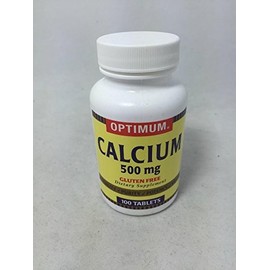 Optimum Calcium 500mg, Tablets, 100ct (4 Pack)