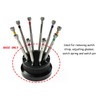 Screwdriver Base Professional Multifunctional Display Watch Screwdriver Rotating Base Black