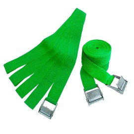 simPLEISURE Qa300002i03n0 Load Tightening Belt, Set of 3, 1.0 ft (4 m), Width: 1.0 inches (25 mm), Fixed Band (Green), For Earthquake Prevention / Load Collapse Prevention, Luggage Fastening Belt,