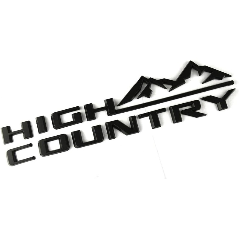 1Pc High Country Emblem Rear Tailgate Letter Logo Car Badge