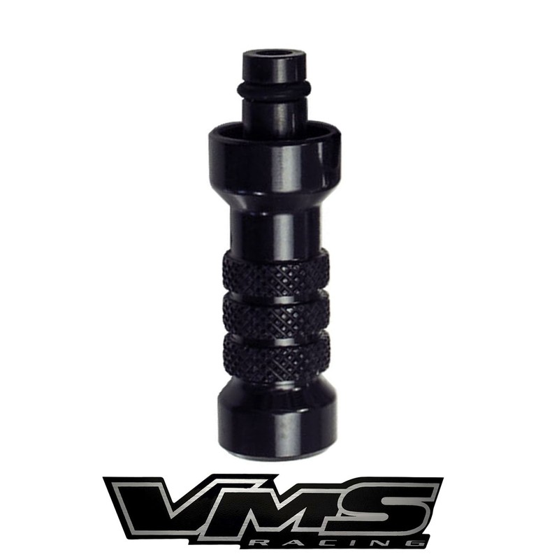 VMS RACING Black Engine Oil Dipstick Handle in Billet Aluminum