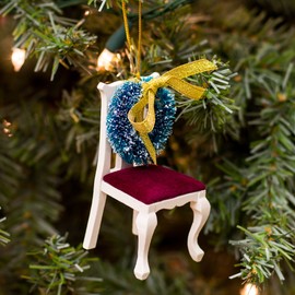 Roman, Inc. "Chair with Wreath" Memorial Ornament