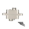 Nikou Zinc Alloy Hinge, Adjustable Crossed Concealed Hinge Accessory Low