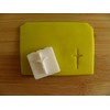 Small cross with Jesus stamp for pottery clay soaps and