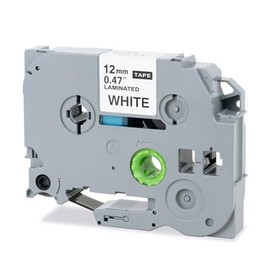 TZ Tape 12mm PT-D220 Label Tape Refills TZ-231 Compatible with Brother Label Tape 12mm .47'' Laminated White P Touch Label Maker Tape for PTD210 PTH110 PTH111, 1 Pack
