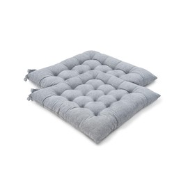 RECYCO Cushion, Zabuton Cushion, Chair Cushion, Seat Cushion, Hip Painless, Body Pressure Dispersion, Thick, Stylish, Fluffy, Comfortable to Sit, Includes Drawstring, 15.7 x 15.7 inches (40 x 40 cm),