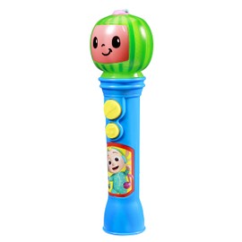eKids Cocomelon Toy Microphone, Toy for Toddlers with Built-in Music, Designed for Fans of Cocomelon Toys