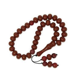 779-33 Bead Worry Fidget Prayer Beads Tasbih Beads Polyester and Gemstone Beads Handmade by Jeannieparnell