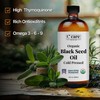 Black Seed Oil Organic Cold Pressed Unrefined Glass Bottle |