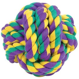 Multipet Nuts for Knots Ball Medium Dog Toy, Assorted