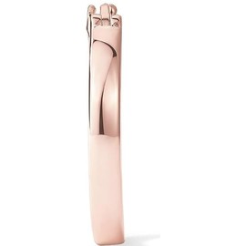 14K Gold Plated 925 Sterling Silver Post Lightweight Hoops, Headwear Accessories, 20mm - 30mm Earrings, Large Circles, Exaggerated Coils, Gold Hoop Earrings for Women (Rose Gold, 20MM)