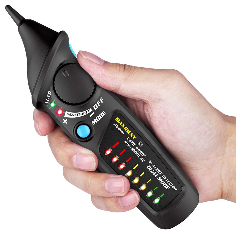 MAXRIENY AVD06 Dual Mode AC Voltage Detector 12V/48V～1000V Circuit Tester