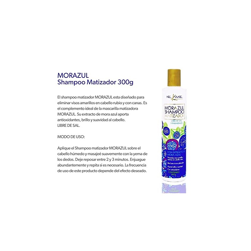 Nekane shampoo mora azul 300ml