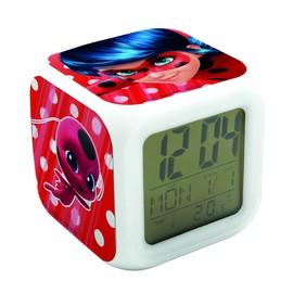Joy Toy Miraculous Cube Alarm Clock in Gift Pack - 8 x 8 x 8 cm, Small