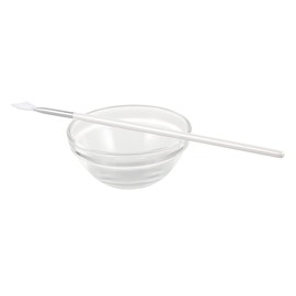 WOONEKY 1 Set Beauty Brush Set with Facial Mask Bowl Safe Applicator for DIY Face Masks Skin Friendly Tool for Home Salon Use