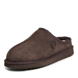 Fireside by Dearfoams Men's Grafton Genuine Shearling Water Resistant Indoor/Outdoor Clog