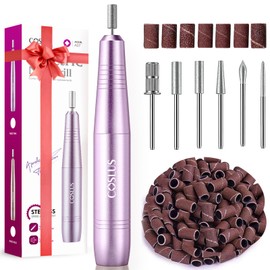 COSLUS Elektrische Nagelfräser für Gelnägel: 20000 u/Min Draht Einstellbare Geschwindigkeit and Drehrichtung Maniküre und Pediküre set