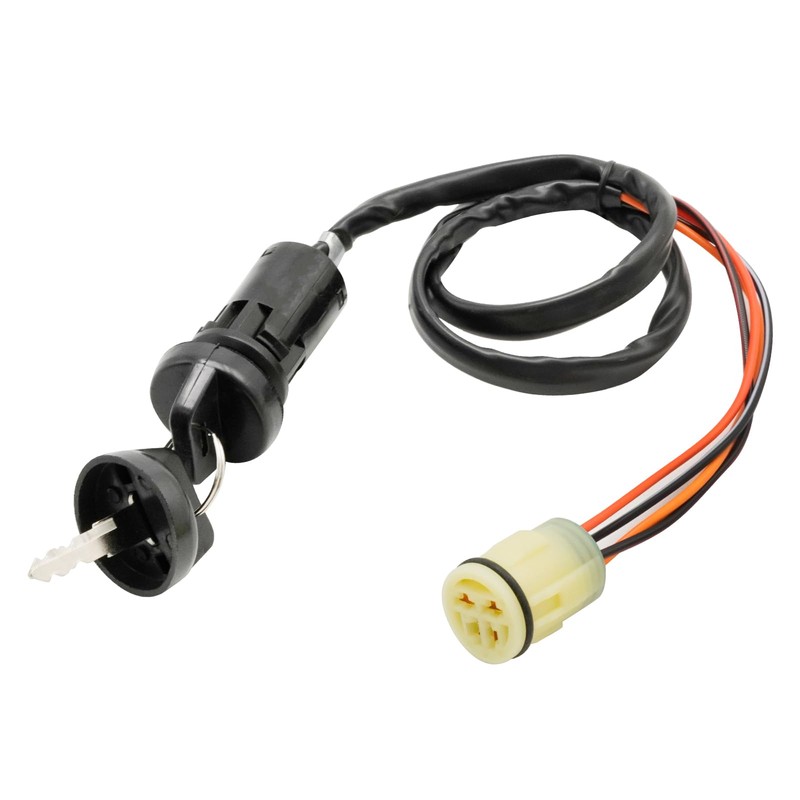 JUUDDENPARTS Ignition Key Switch, Motorcycle ATV Ignition Key Switch Assembly,