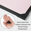 6mm(1/4inch) Black Triangle Shape Plastic Glass Corner Protector,Anti-Collision Right-Angle Plastic