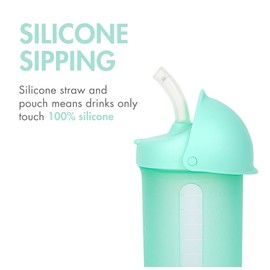 Boon Swig - Taza de silicona para niños pequeños, 255 ml