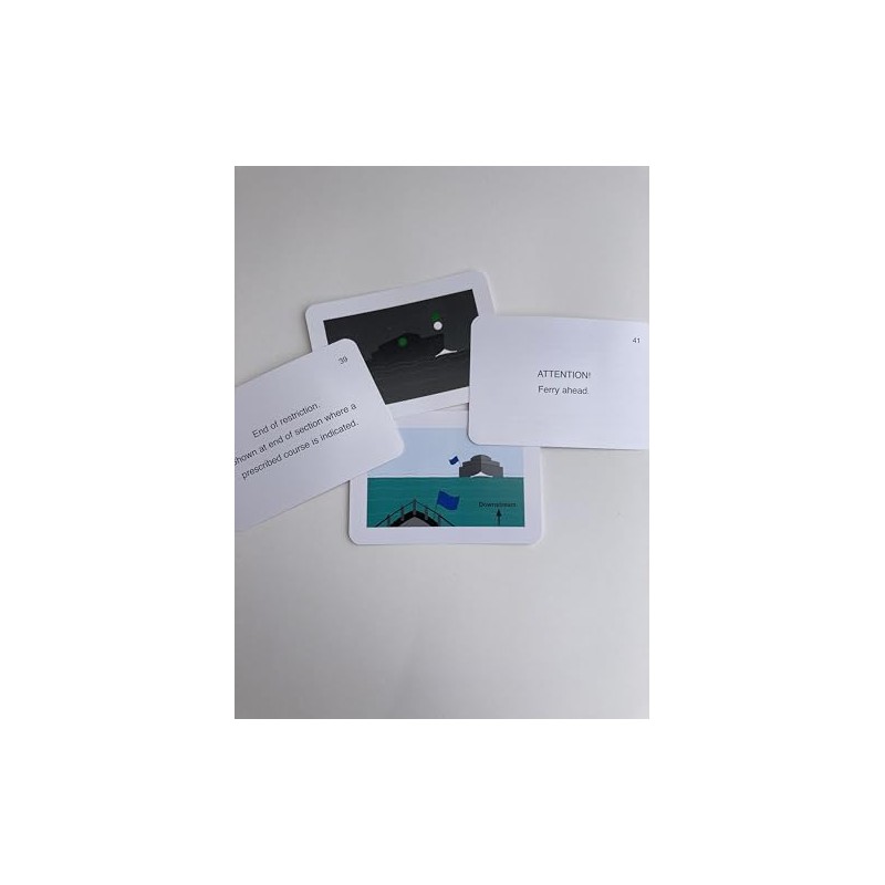 Marine Flip Cards CEVNI Signs Symbols & Lights - Marine