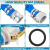 2'' x 50 Ft Discharge Hose, Heavy Duty PVC Lay