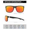ANYLUV Polarized Sunglasses for Men Mens Sunglasses Square Unisex Lightweight