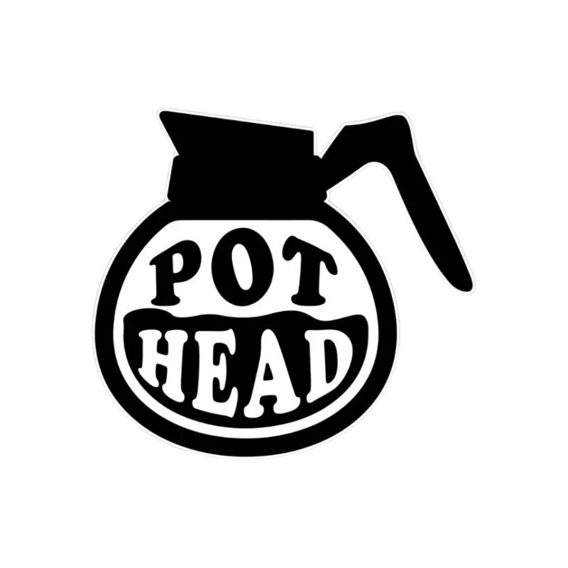 Texas Hart Designs Coffee Pot Head Fridge Magnet
