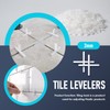500Pcs 2mm Tile Spacers Plastic Cross Tile Spacers for Wall