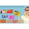 Rastogi Handicrafts Cosmetic Bags Set, 3 Piece Make Up Organizer