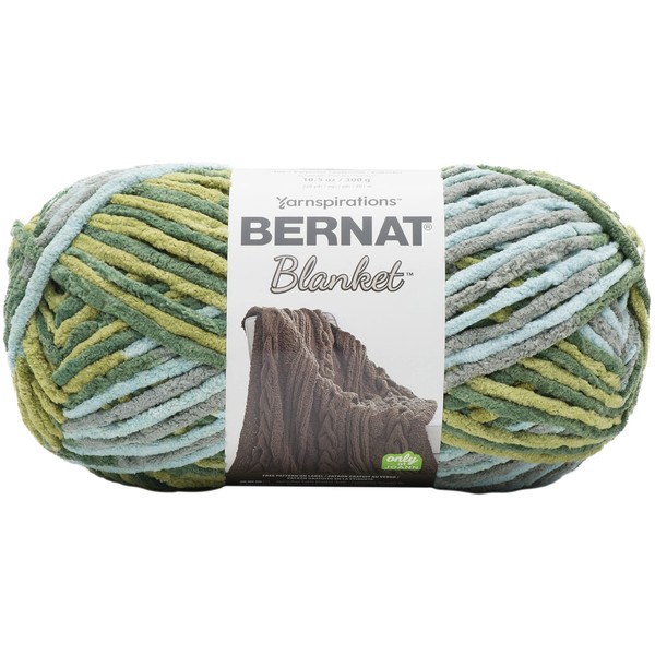 Bernat Blanket Forrest Pack of 10.5oz/300g-Polyester-6 Super Bulky-220 Yards-Knitting/Crochet Yarn,