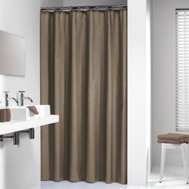 Sealskin Madeira Shower Curtain, Polyester, Sand, 120 x 200 cm