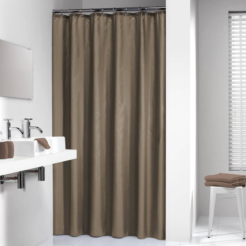 Sealskin Madeira Shower Curtain, Polyester, Sand, 120 x 200 cm