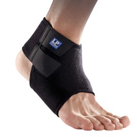LP Support 768 KM Breathable Neoprene Ankle Support – Compression Ankle Support for ankle with Velcro Fastener – Stabilizer weight Sports Jump Fitness Training and Ball Sports, s