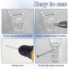 sourcing map 6Pcs 50x15mm Roller Shade Chain and Cord Hold